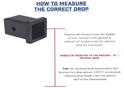 GEN-Y Hitch - GEN-Y Hitch GH-1623 MEGA-DUTY 32K DROP HITCH 6" Drop (2.5" SHANK) - Image 4