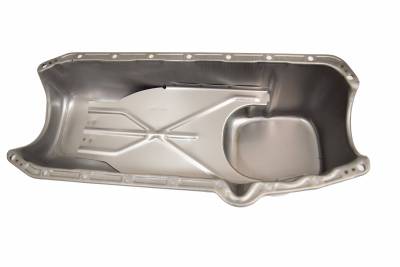 Assault Racing Products - 58-79 SBC Chevy Unpainted Oil Pan Stock Capacity 283 305 327 350 400 Small Block - Image 2