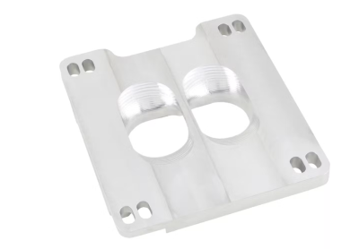 Speedway Motors  - Flow Design Billet Aluminum 2-Barrel Carburetor Spacer, Dual Plane SPD 1351950 - Image 3