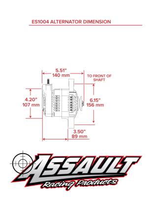 KMJ Performance Parts - Chrome Mini 90AMP GM Denso Style Alternator V Belt 12V 1 Wire SBC BBC Chevy Race - Image 2