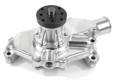 KMJ Performance Parts - Polished Small Block Chevy Corvette Circle Track Aluminum High Flow 350 Water Pump SBC - Image 2